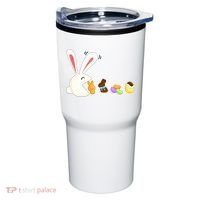 Happy Easter Bunny Eating Candy Funny Boy Girl Easter  Tumbler thumb 0