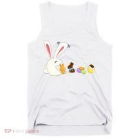 Happy Easter Bunny Eating Candy Funny Boy Girl Easter  Tank Top thumb 0