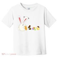 Happy Easter Bunny Eating Candy Funny Boy Girl Easter  Toddler T-Shirt thumb 0