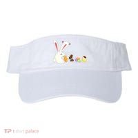 Happy Easter Bunny Eating Candy Funny Boy Girl Easter  Visor thumb 0