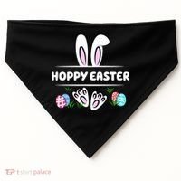 Hoppy Easter Bunny Holiday Cute USA-Made Doggie Bandana thumb 0