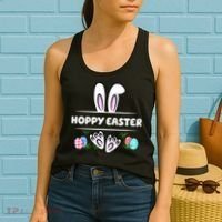 Hoppy Easter Bunny Holiday Cute Women's Tank Top thumb 2