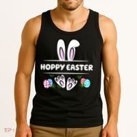 Hoppy Easter Bunny Holiday Cute Tank Top thumb 3