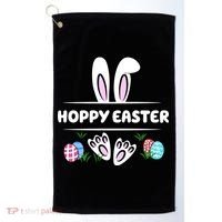 Hoppy Easter Bunny Holiday Cute Golf Towel thumb 0