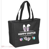 Hoppy Easter Bunny Holiday Cute Tote Bag thumb 2