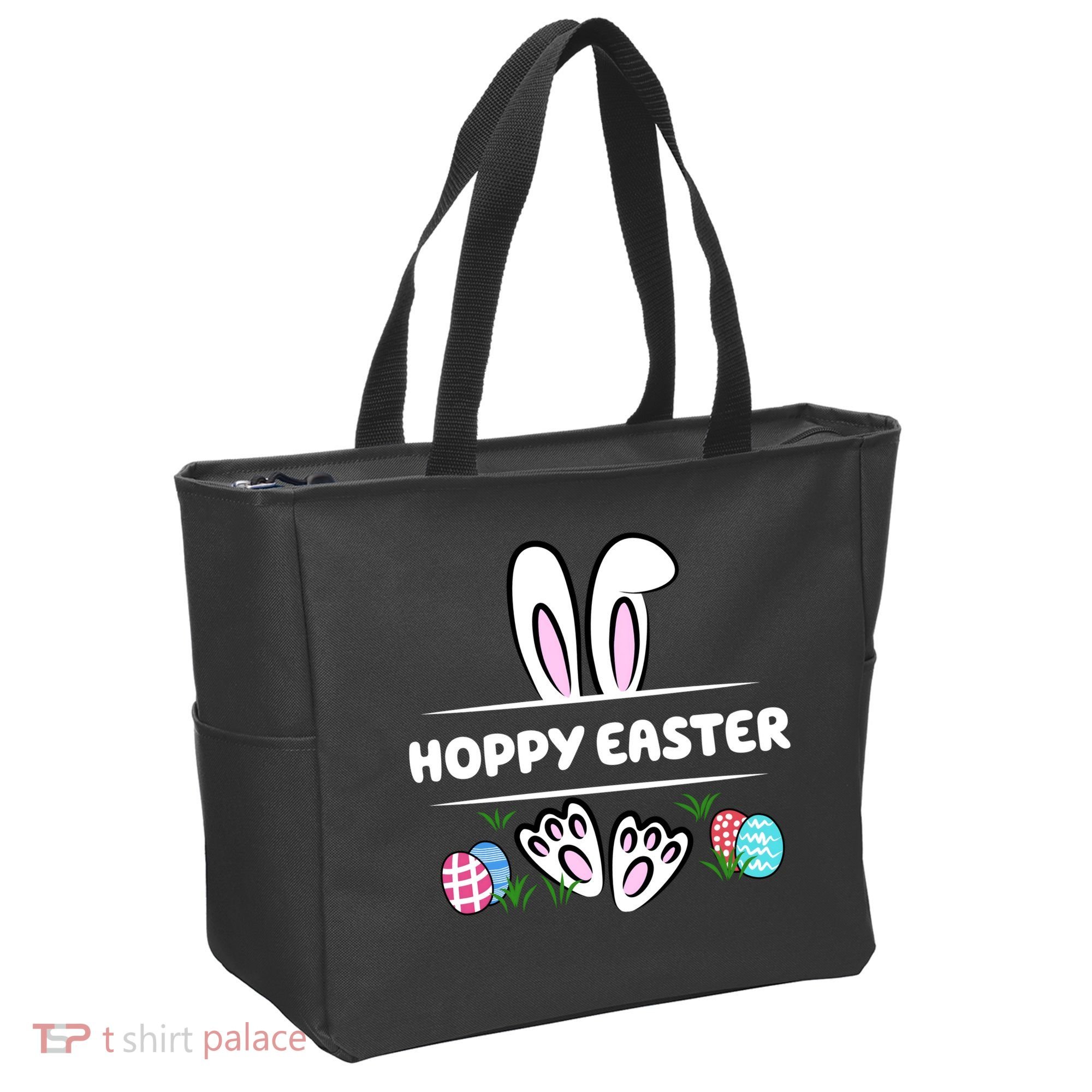 Hoppy Easter Bunny Holiday Cute Tote Bag