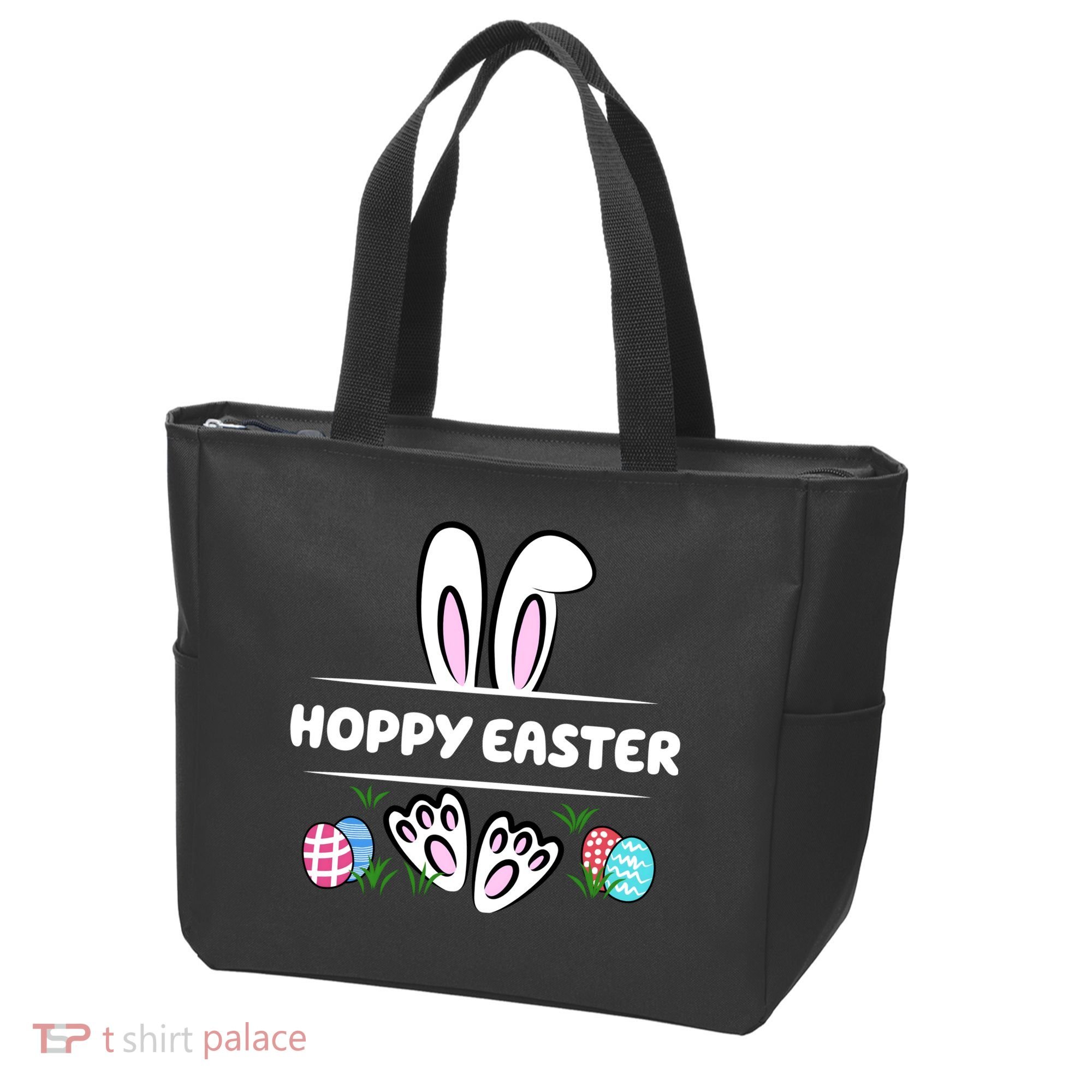 Hoppy Easter Bunny Holiday Cute Tote Bag