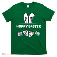 Hoppy Easter Bunny Holiday Cute T-Shirt thumb 0