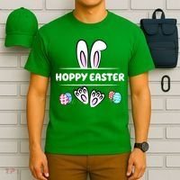 Hoppy Easter Bunny Holiday Cute T-Shirt thumb 6