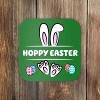 Hoppy Easter Bunny Holiday Cute Coaster thumb 0