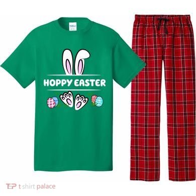 Hoppy Easter Bunny Holiday Cute Pajama Set