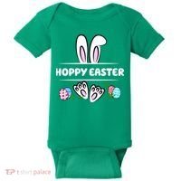 Hoppy Easter Bunny Holiday Cute Baby Bodysuit thumb 0