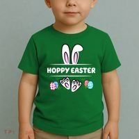 Hoppy Easter Bunny Holiday Cute Toddler T-Shirt thumb 2