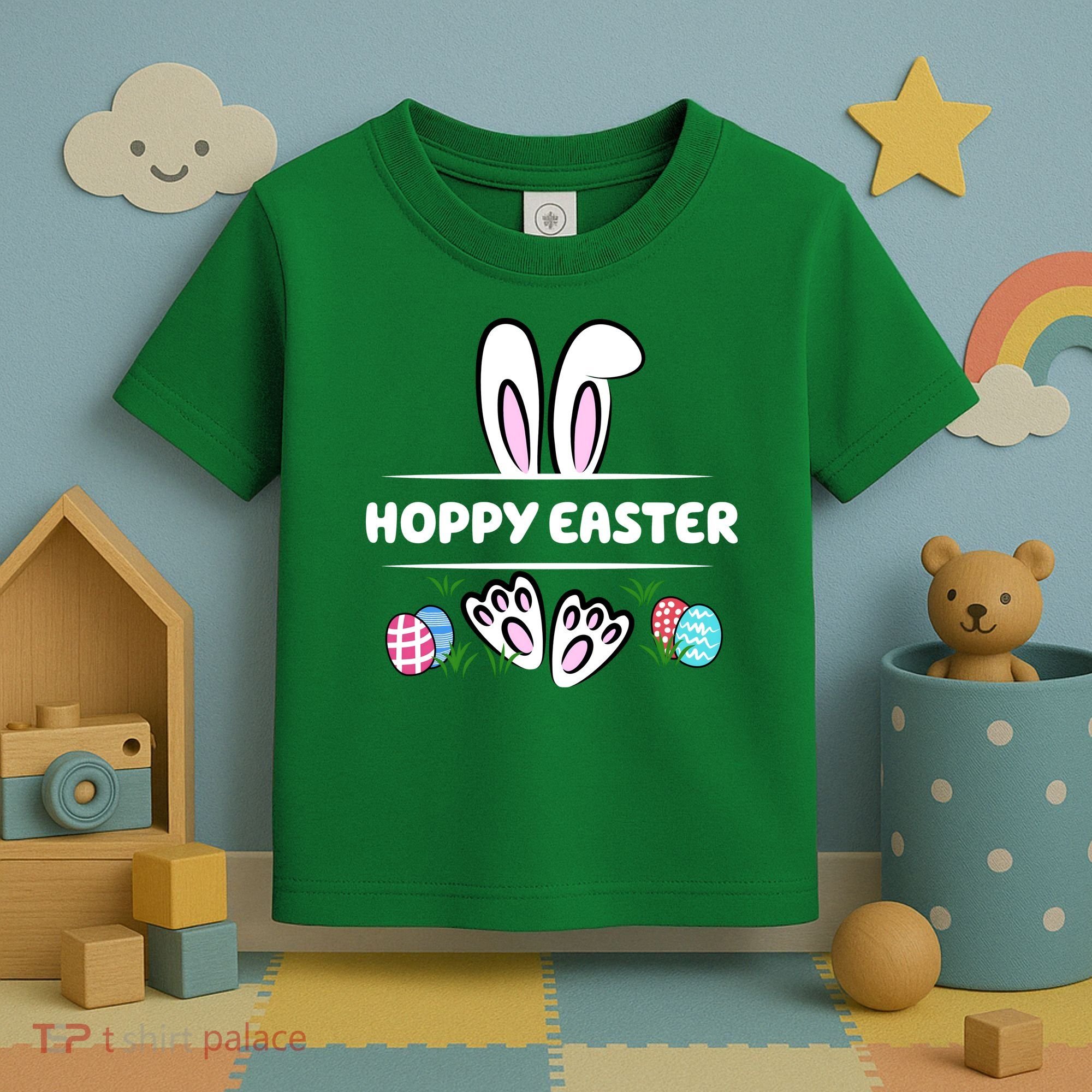 Hoppy Easter Bunny Holiday Cute Toddler T-Shirt