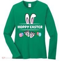 Hoppy Easter Bunny Holiday Cute Women's Long Sleeve Shirt thumb 0