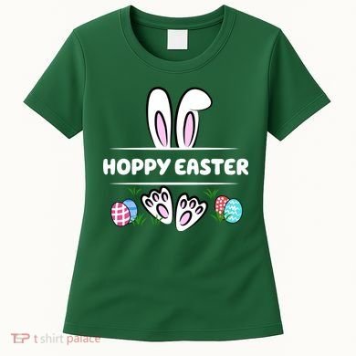 Hoppy Easter Bunny Holiday Cute Women's T-Shirt