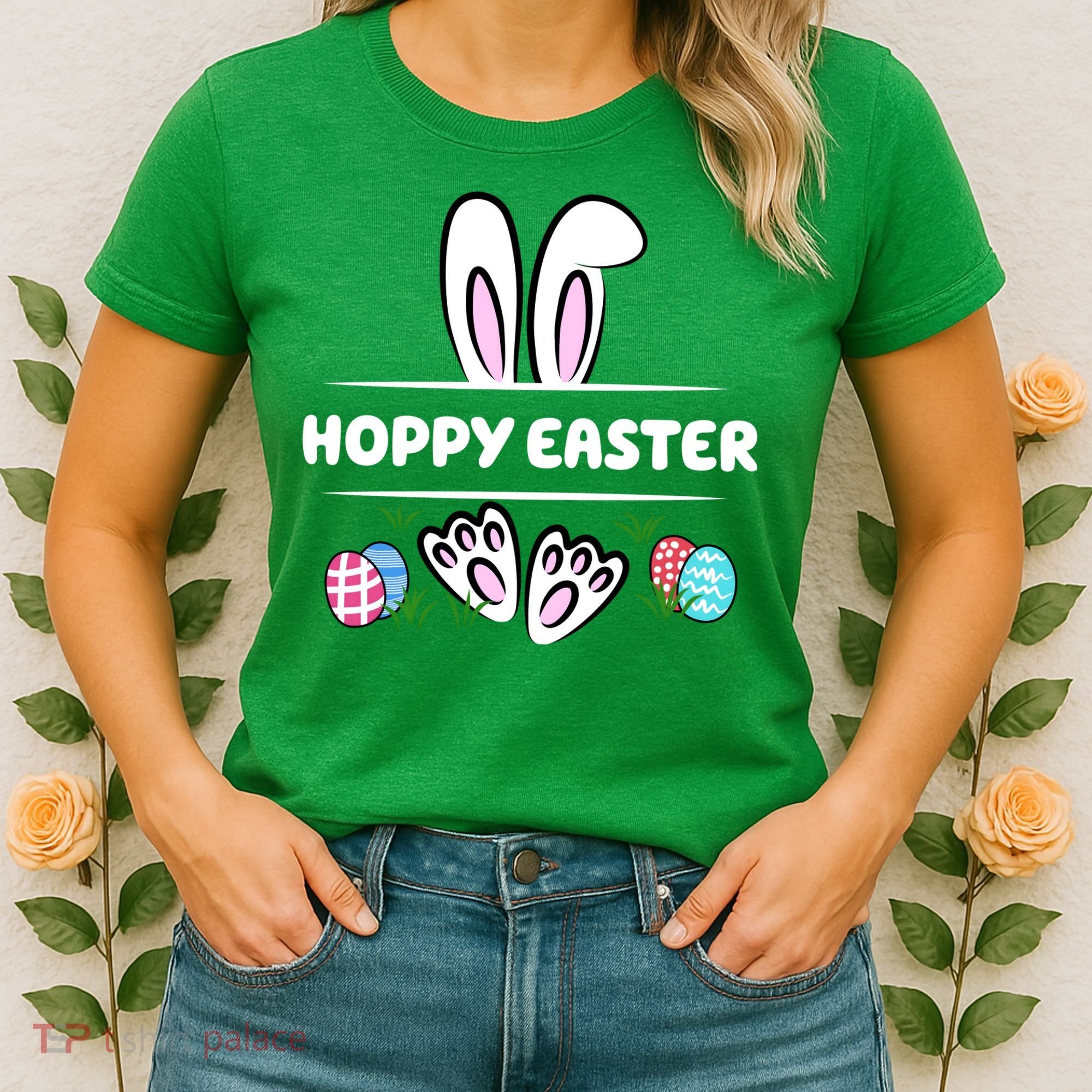 Hoppy Easter Bunny Holiday Cute Women's T-Shirt