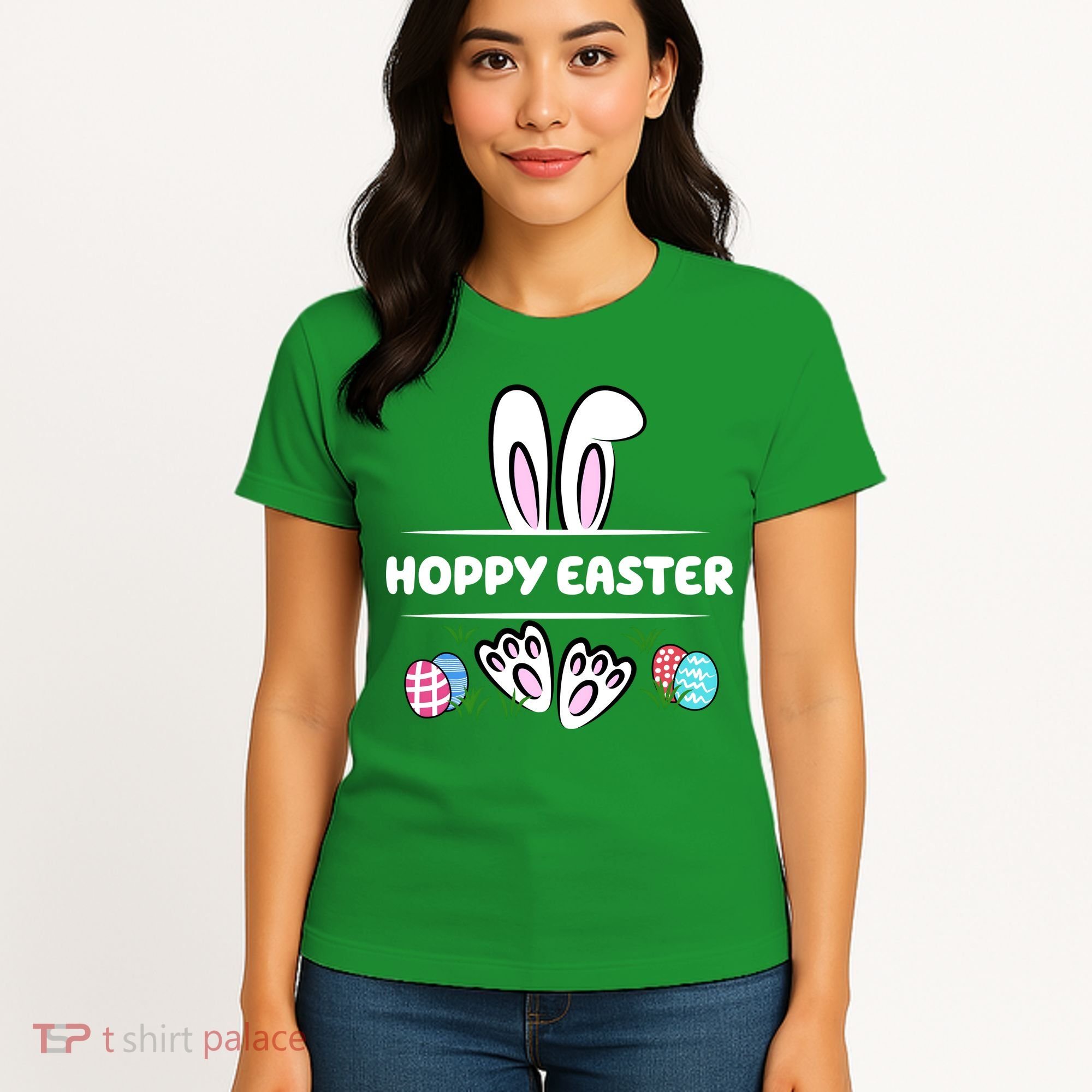 Hoppy Easter Bunny Holiday Cute Women's T-Shirt