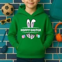 Hoppy Easter Bunny Holiday Cute Kids Hoodie thumb 2