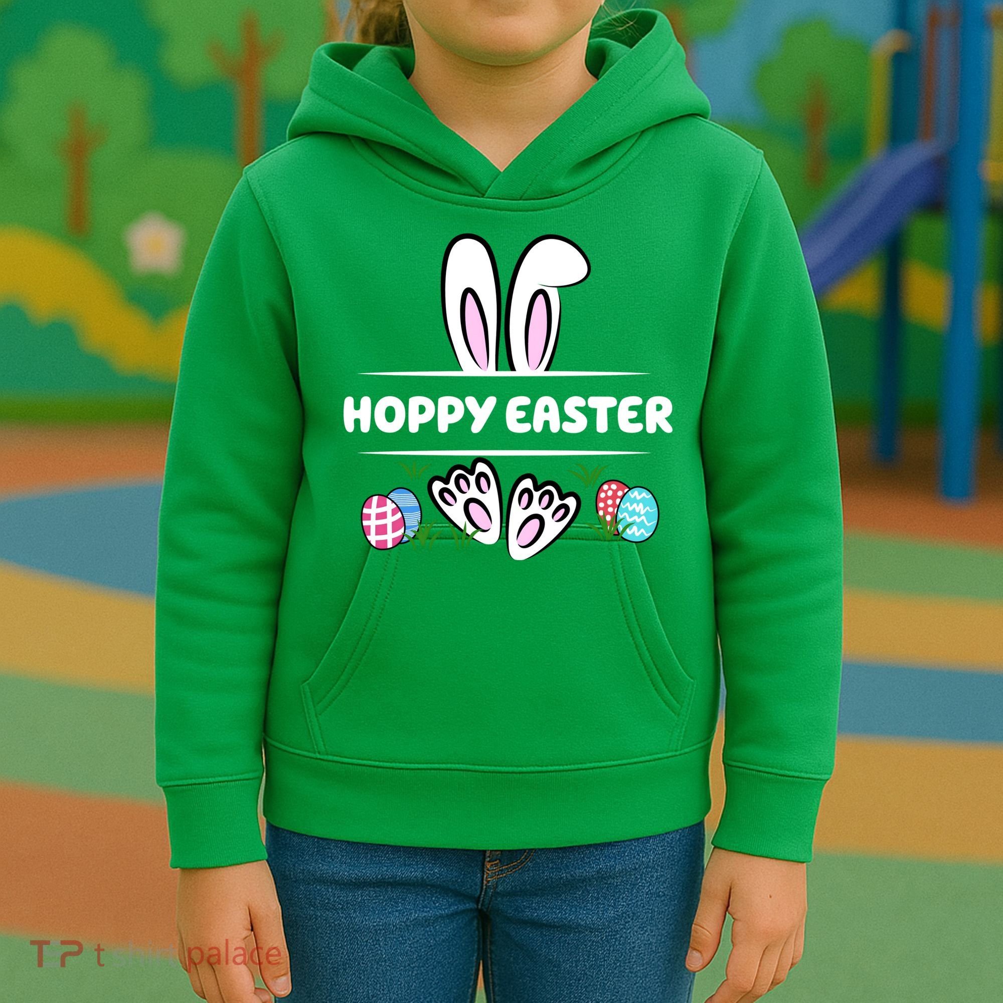 Hoppy Easter Bunny Holiday Cute Kids Hoodie