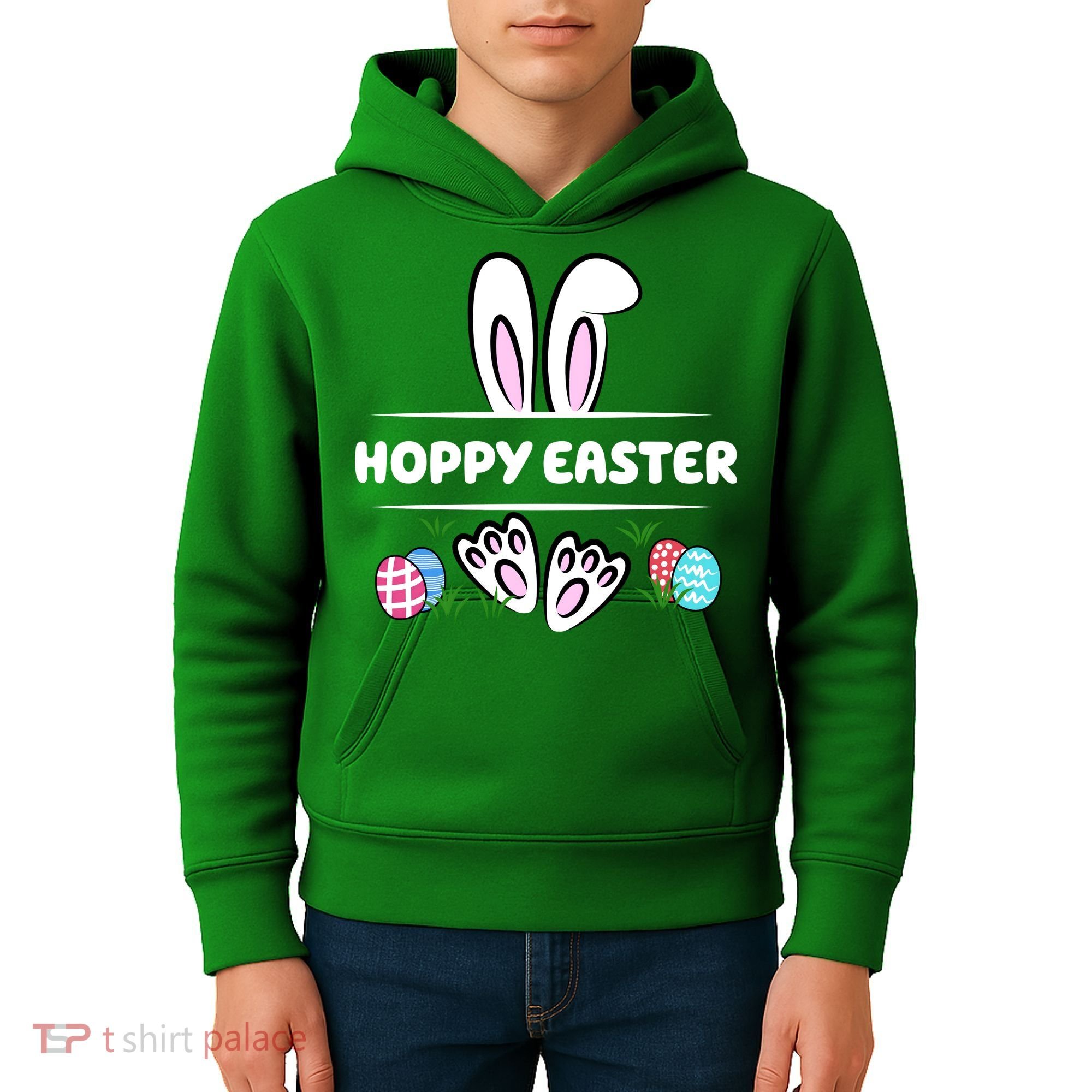 Hoppy Easter Bunny Holiday Cute Kids Hoodie