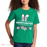 Hoppy Easter Bunny Holiday Cute Kids T-Shirt thumb 2
