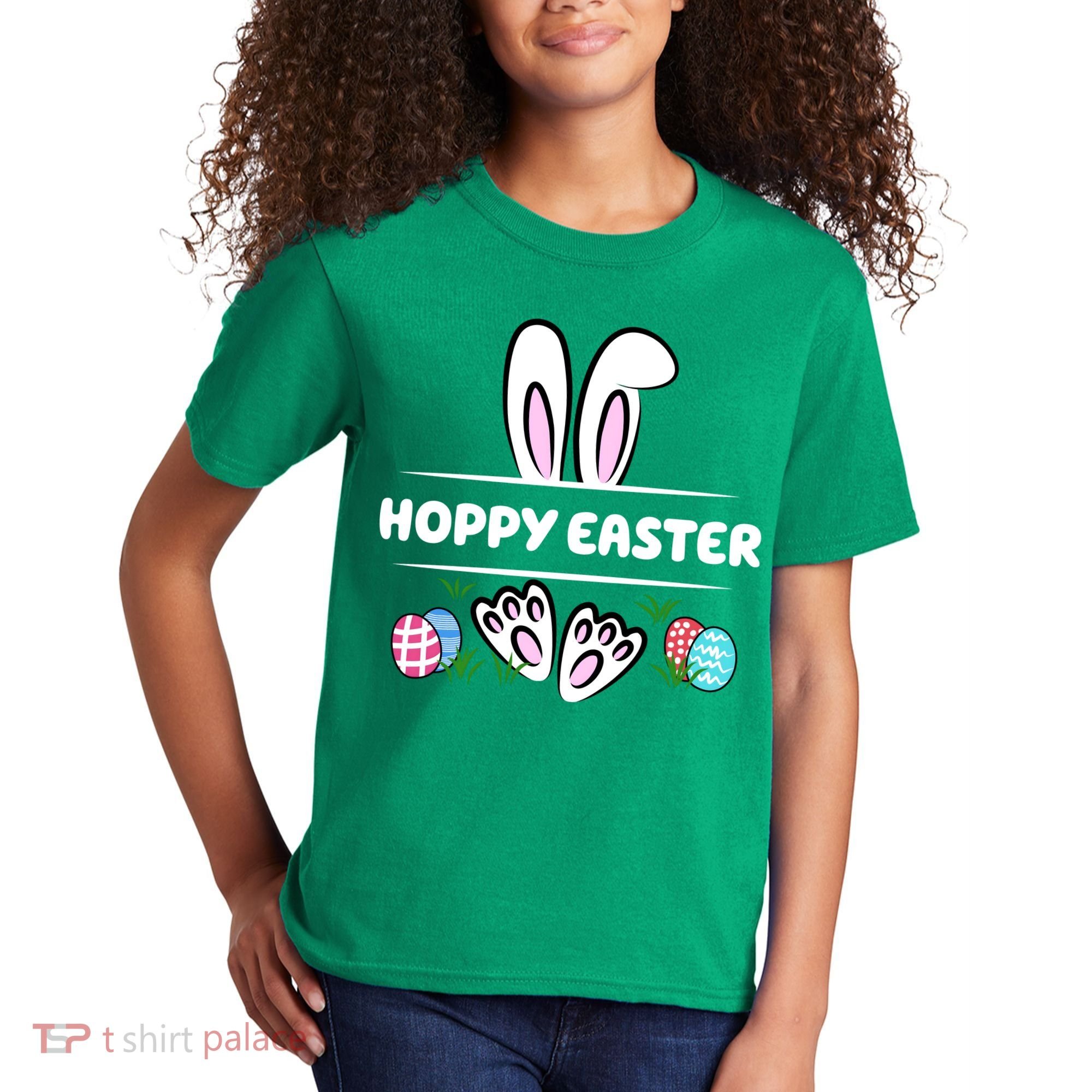 Hoppy Easter Bunny Holiday Cute Kids T-Shirt