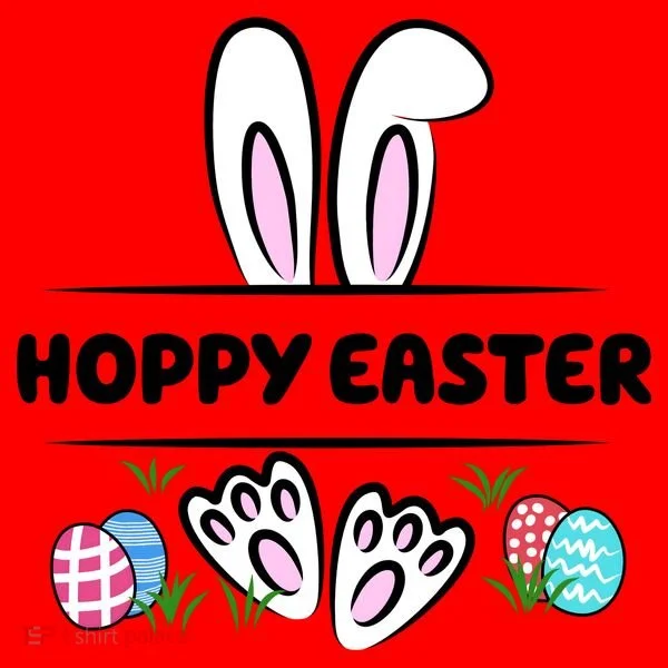 Hoppy Easter Bunny Holiday Cute Santa Hat
