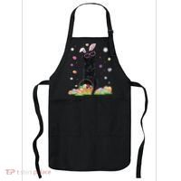 Happy Easter Cute Black Labrador Bunny Ears Dog Lovers Apron thumb 0
