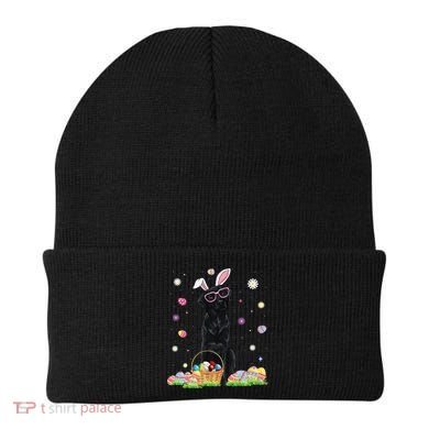 Happy Easter Cute Black Labrador Bunny Ears Dog Lovers Beanie