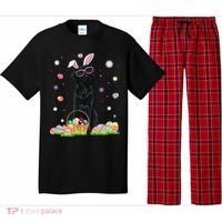 Happy Easter Cute Black Labrador Bunny Ears Dog Lovers Pajama Set thumb 0