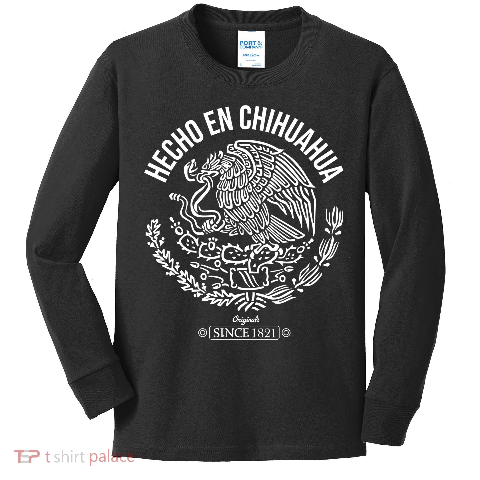 Hecho En Chihuahua Meaningful Gift Cinco De Mayo Mexico Mexican Day Cool Gift Kids Long Sleeve Shirt