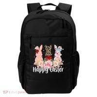 Happy Easter Cute Floral Bunnies Backpack thumb 0