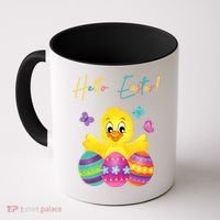 Hello Easter Cute Chick Holiday Coffee Mug thumb 0