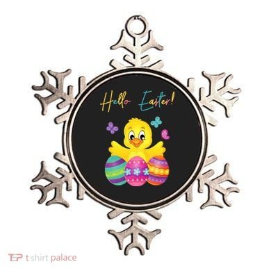 Hello Easter Cute Chick Holiday Ornament