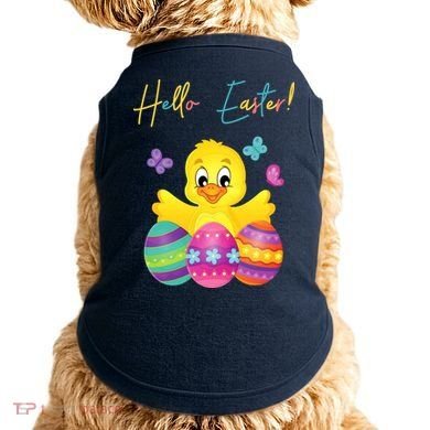 Hello Easter Cute Chick Holiday Doggie Tank