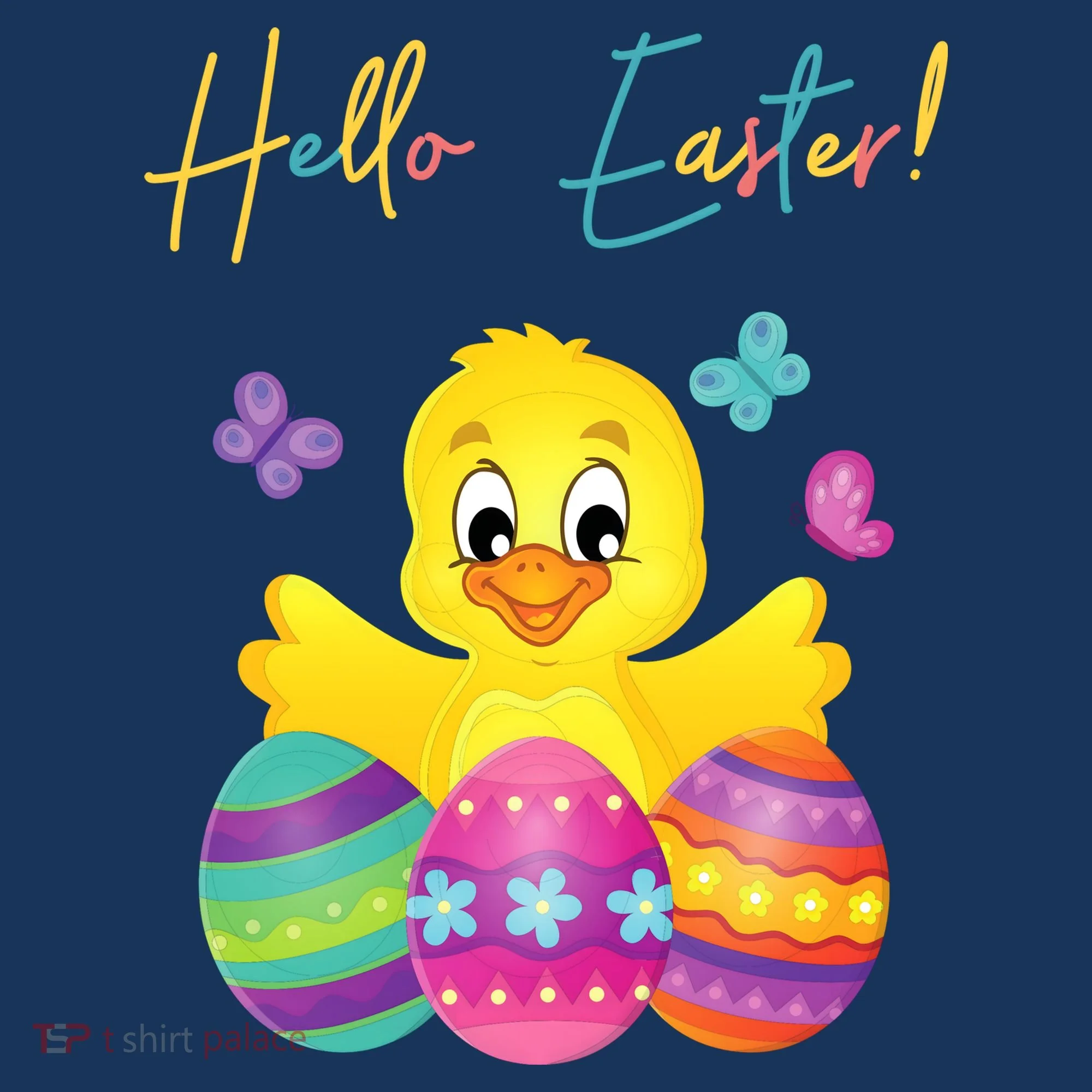 Hello Easter Cute Chick Holiday Doggie Tank