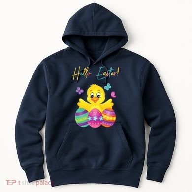 Hello Easter Cute Chick Holiday Hoodie