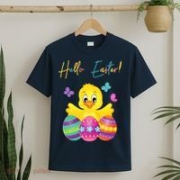 Hello Easter Cute Chick Holiday T-Shirt thumb 2