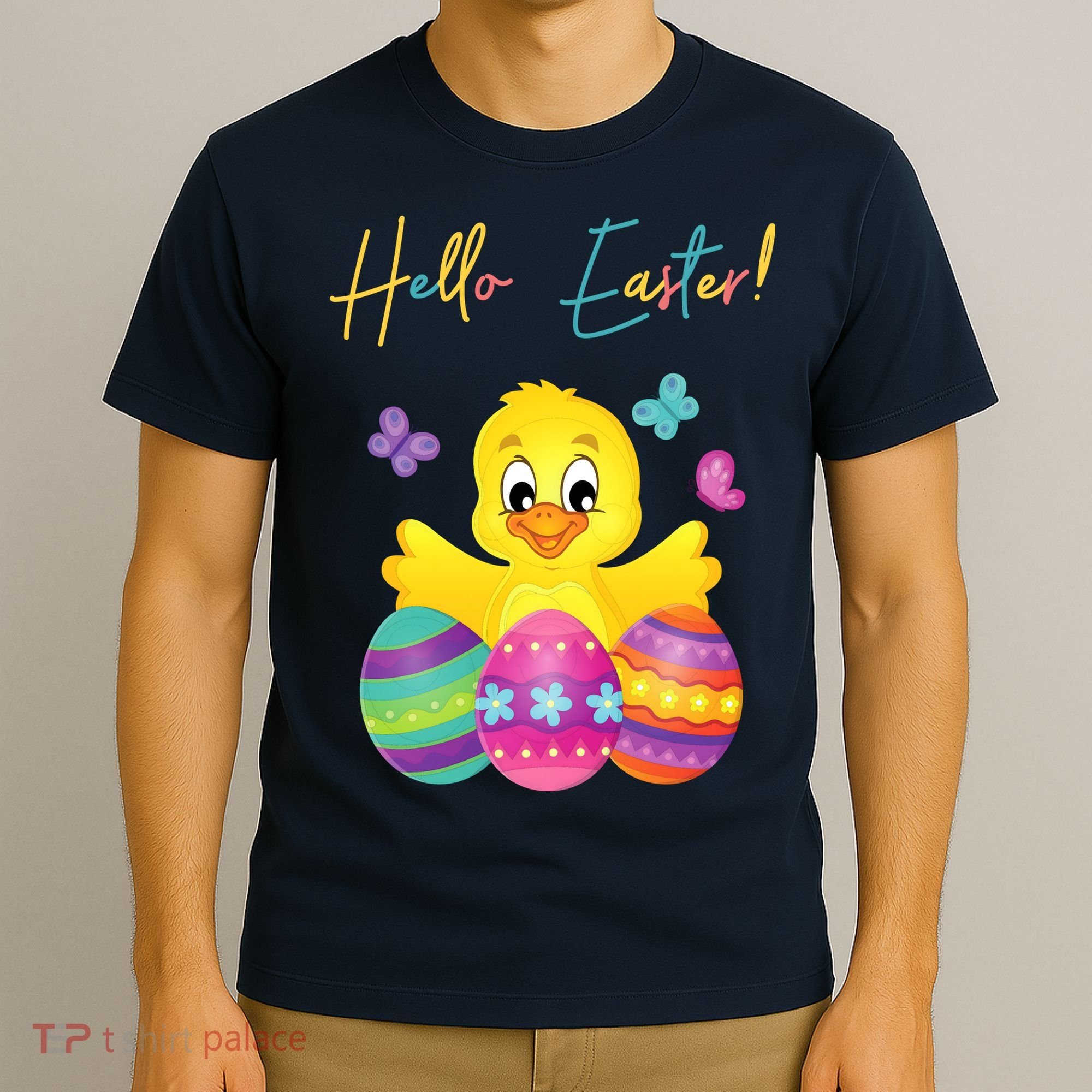 Hello Easter Cute Chick Holiday T-Shirt