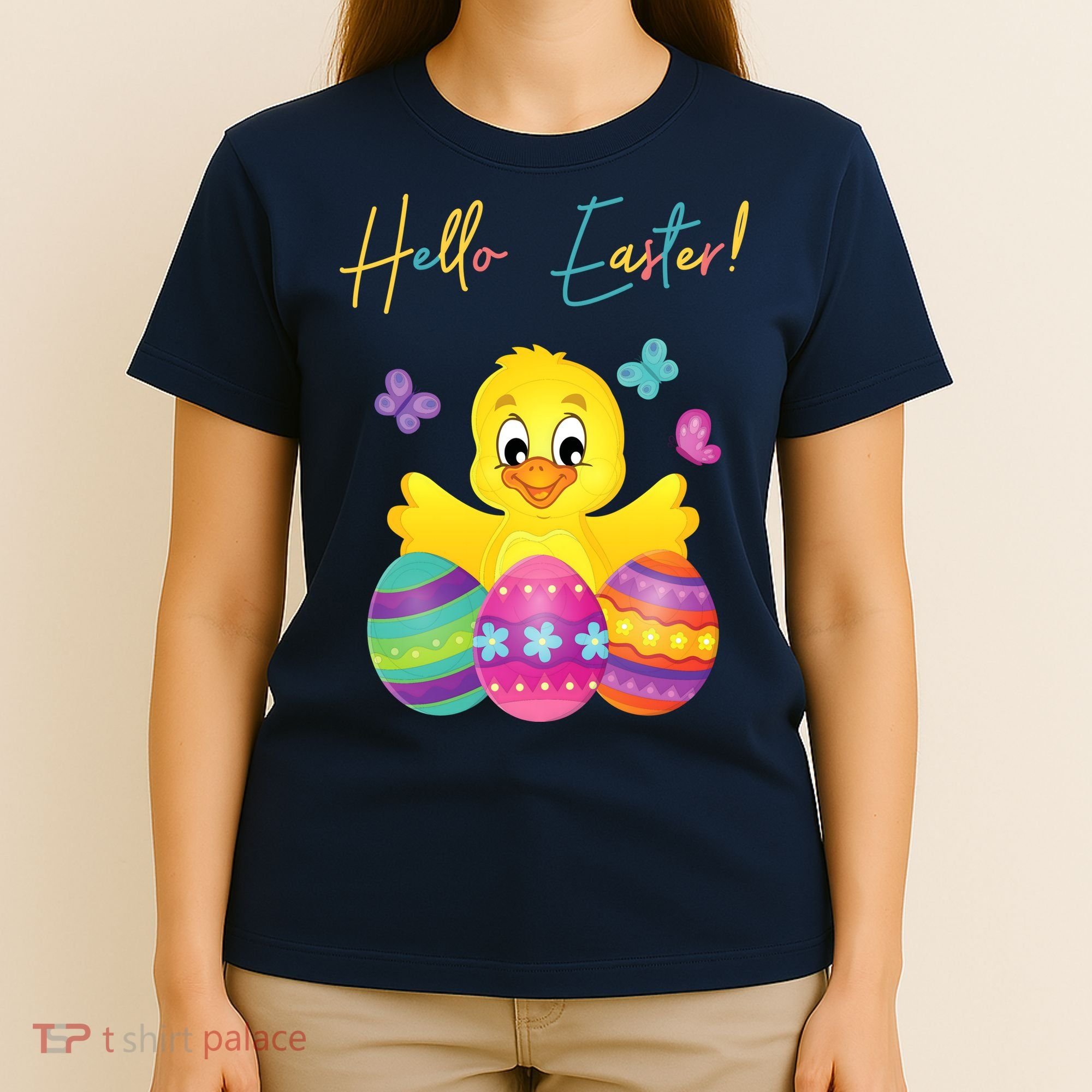 Hello Easter Cute Chick Holiday T-Shirt