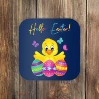 Hello Easter Cute Chick Holiday Coaster thumb 0