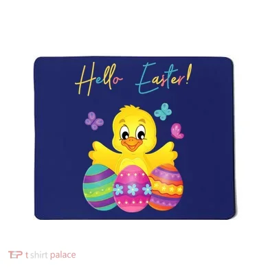 Hello Easter Cute Chick Holiday Mousepad