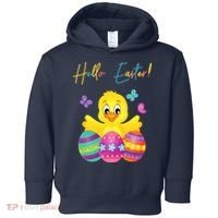 Hello Easter Cute Chick Holiday Toddler Hoodie thumb 0