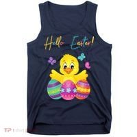 Hello Easter Cute Chick Holiday Tank Top thumb 0