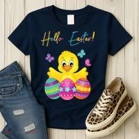 Hello Easter Cute Chick Holiday Women's T-Shirt thumb 3