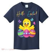 Hello Easter Cute Chick Holiday Kids T-Shirt thumb 0