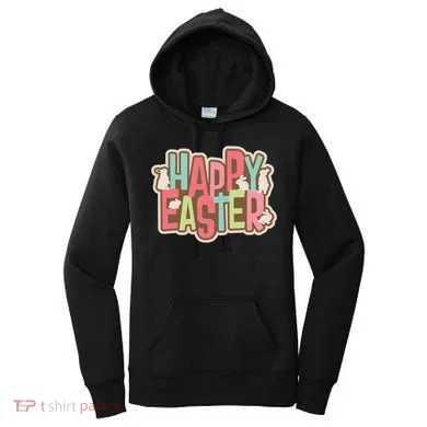Happy Easter Colorful Bunny Women's Hoodie