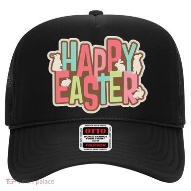 Happy Easter Colorful Bunny Hat