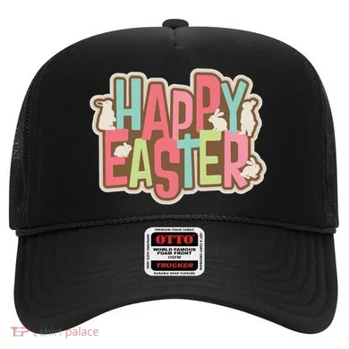 Happy Easter Colorful Bunny Hat